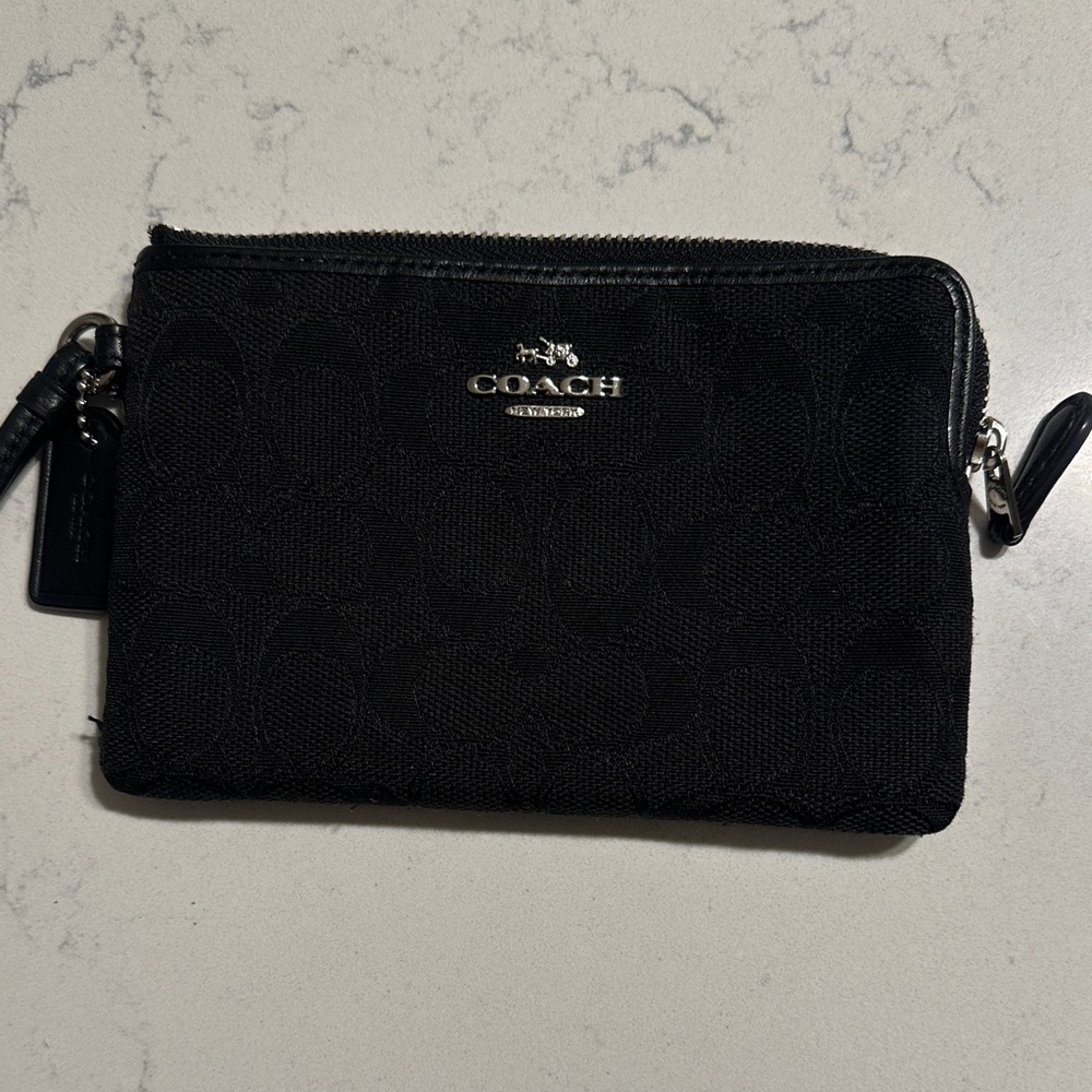 Coach Black Signature Clutch